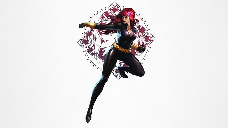 pink haired woman character HD wallpaper