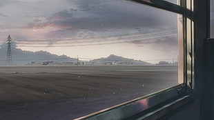 black electric transmission, 5 Centimeters Per Second, anime HD wallpaper