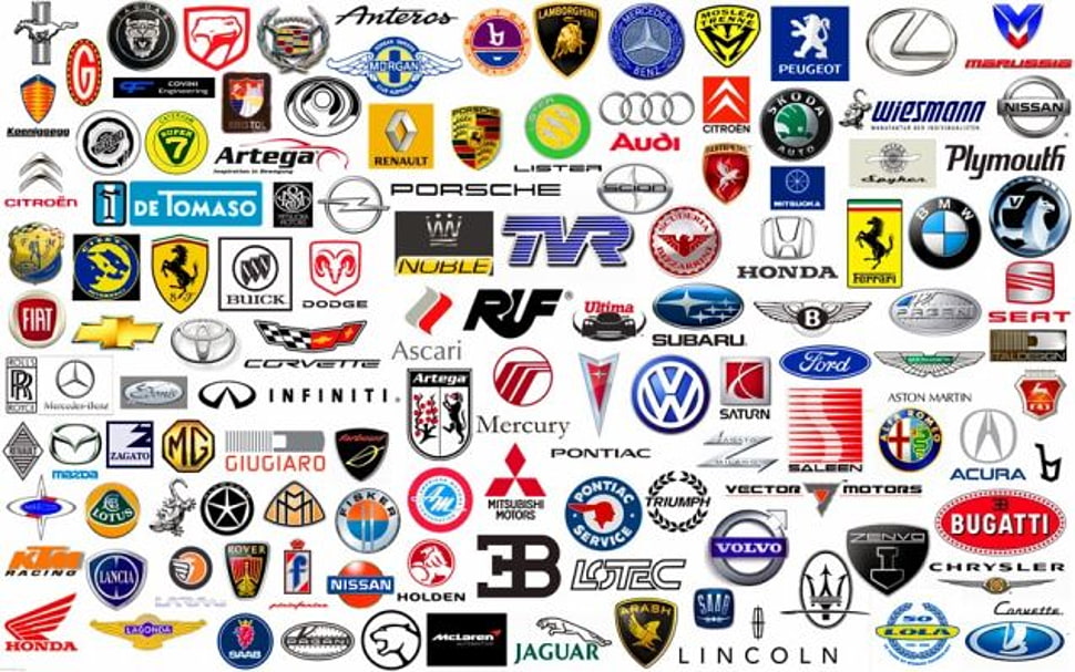 Assorted car logos HD wallpaper | Wallpaper Flare