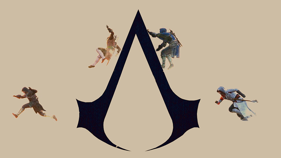 Assassins creed logo, Assassin's Creed, video games, climbing HD wallpaper