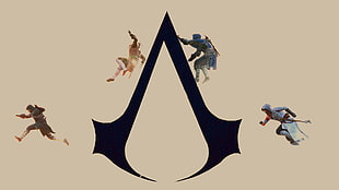 Assassins creed logo, Assassin's Creed, video games, climbing