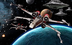 Star Wars X-Wing fighter, Star Wars HD wallpaper
