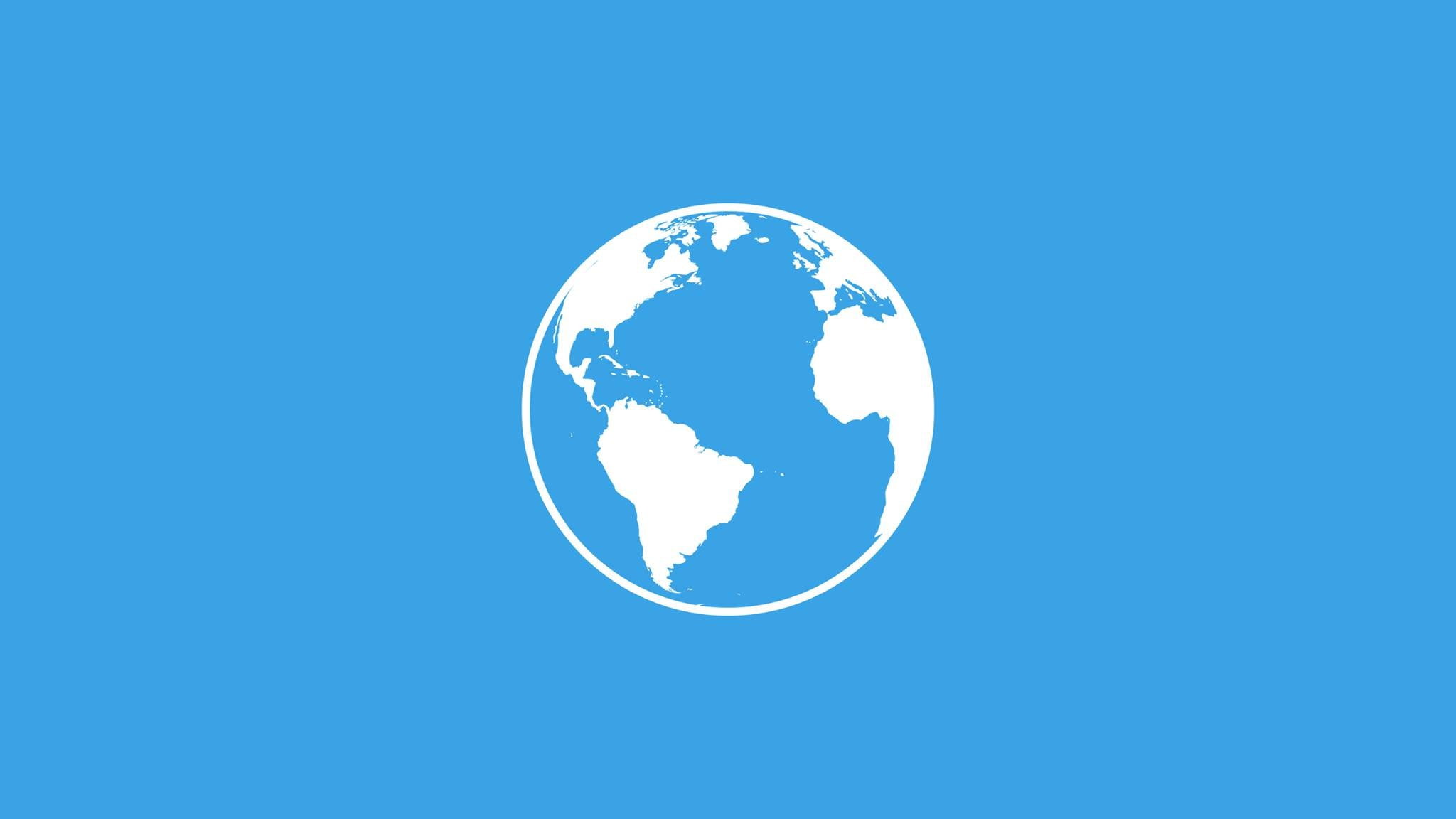 earth logo, minimalism