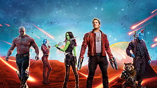 Guardians of the Galaxy illustration HD wallpaper