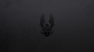 black background, Halo, UNSC, video games