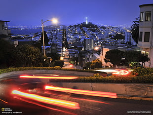 National Geographic screenshot, San Francisco, road, USA, long exposure HD wallpaper