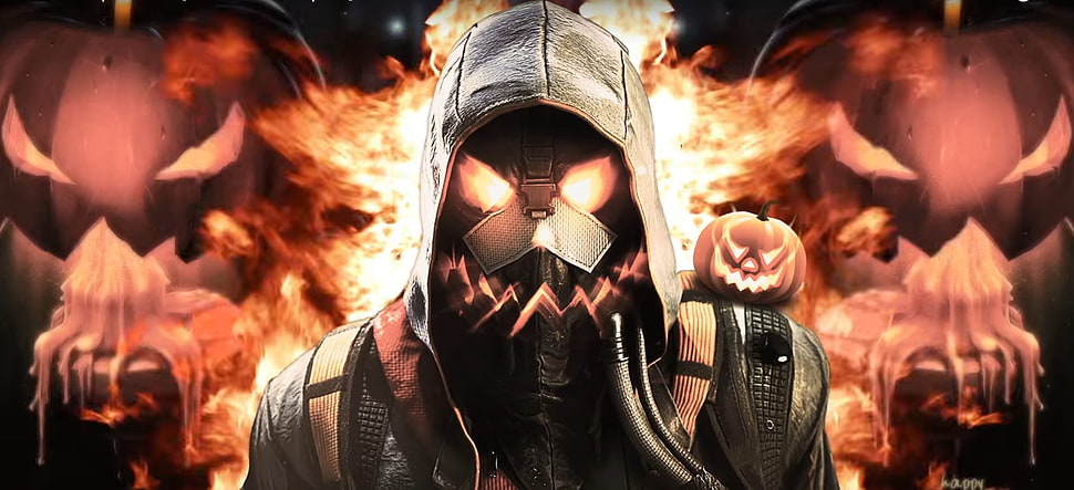 gray pumpkin character digital wallpaper, Halloween, robot, Killzone: Shadow Fall, Killzone HD wallpaper
