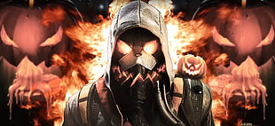 gray pumpkin character digital wallpaper, Halloween, robot, Killzone: Shadow Fall, Killzone