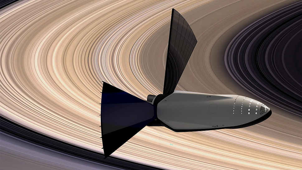 black and gray car mat, SpaceX, Interplanetary Transport System, rocket, space HD wallpaper