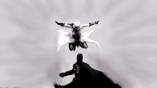 Assassin's Creed and Batman illustration, Batman, Assassin's Creed, Altaïr Ibn-La'Ahad