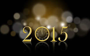 2015 themed clock