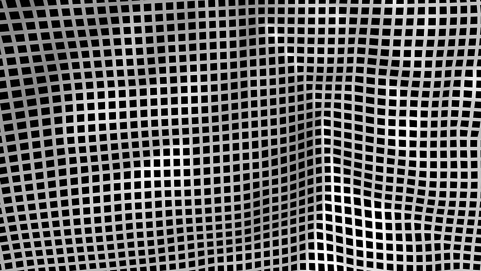 Mesh,  Ribbed,  Silver,  White HD wallpaper