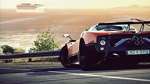 orange super car, Need for Speed, Pagani Zonda