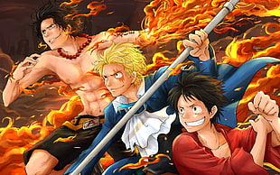 One Piece, manga, Sabo , Monkey D. Luffy
