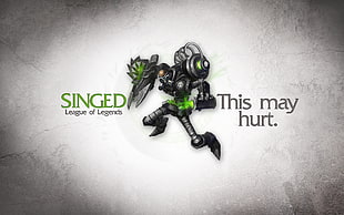 black and green robot digital wallpaper, League of Legends, Singed
