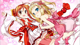 two female anime characters illustrations, Aihara Enju, anime, Tina Sprout, Black Bullet