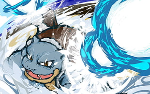 Pokemon Blastoise illustration, Pokémon, Blastoise