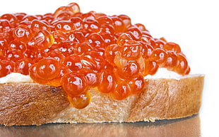 sliced of loaf bread with jam