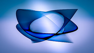 blue 3D art HD wallpaper