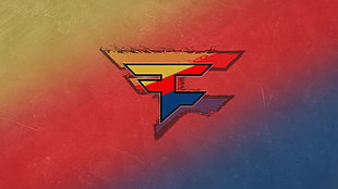 yellow, red, and blue logo