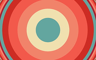 multicolored bullseye, pattern HD wallpaper