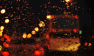 windshield raindrops HD wallpaper