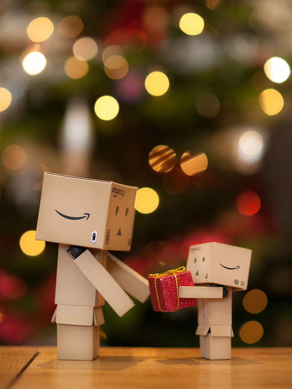 selective focus photograph of two box cutout HD wallpaper