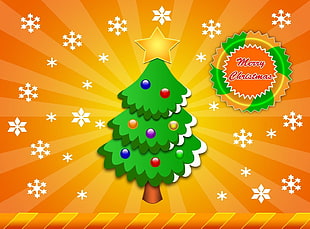 Merry Christmas greetings HD wallpaper