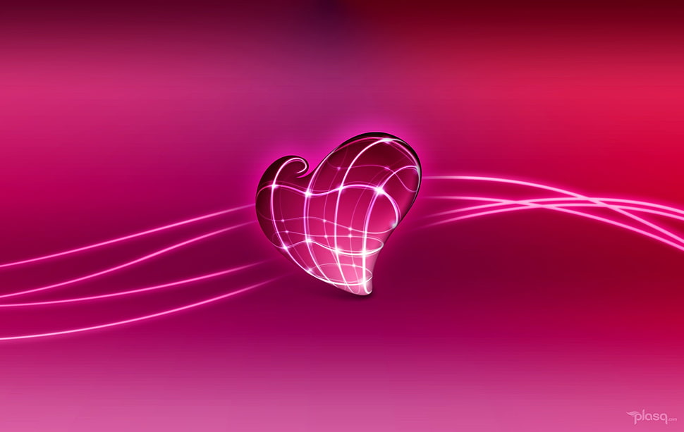 red and white LED light, pink HD wallpaper