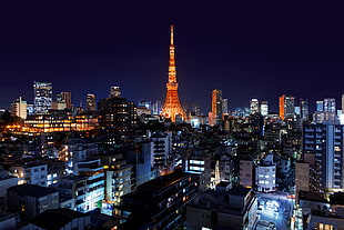 Tokyo Tower, Japan, Roppongi, Minato, Japan HD wallpaper