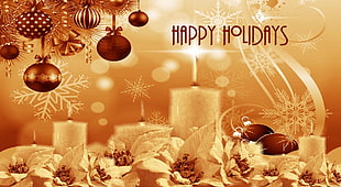 Happy Holidays greetings HD wallpaper