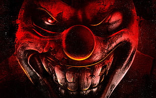 evil clown illustration HD wallpaper
