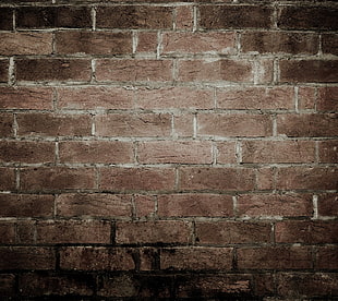 brown wall bricks, texture