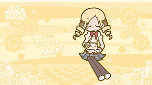 Tomoe Mami digital wallpaper, Mahou Shoujo Madoka Magica, Tomoe Mami