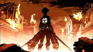 Attack on Titan Eren Yaegar poster HD wallpaper