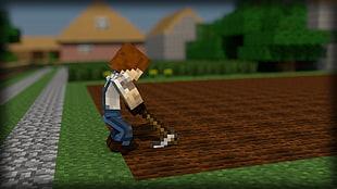 Minecraft video game screenshot HD wallpaper
