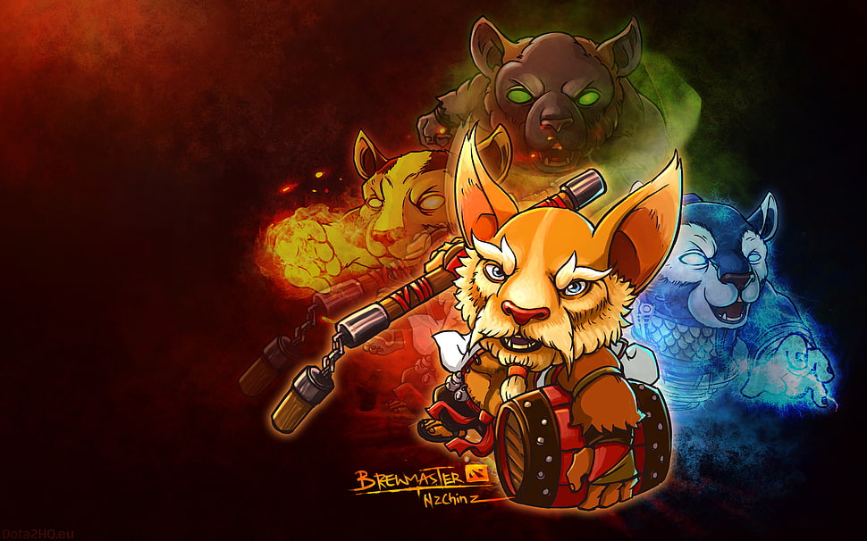 game application illustration HD wallpaper