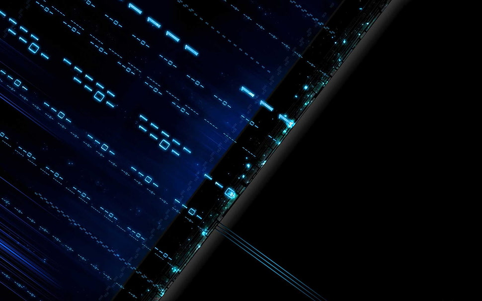 Blue,  Black,  Matrix,  Figures HD wallpaper