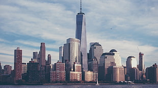 cityscape of Manhattan, New York, architecture, building, city, cityscape