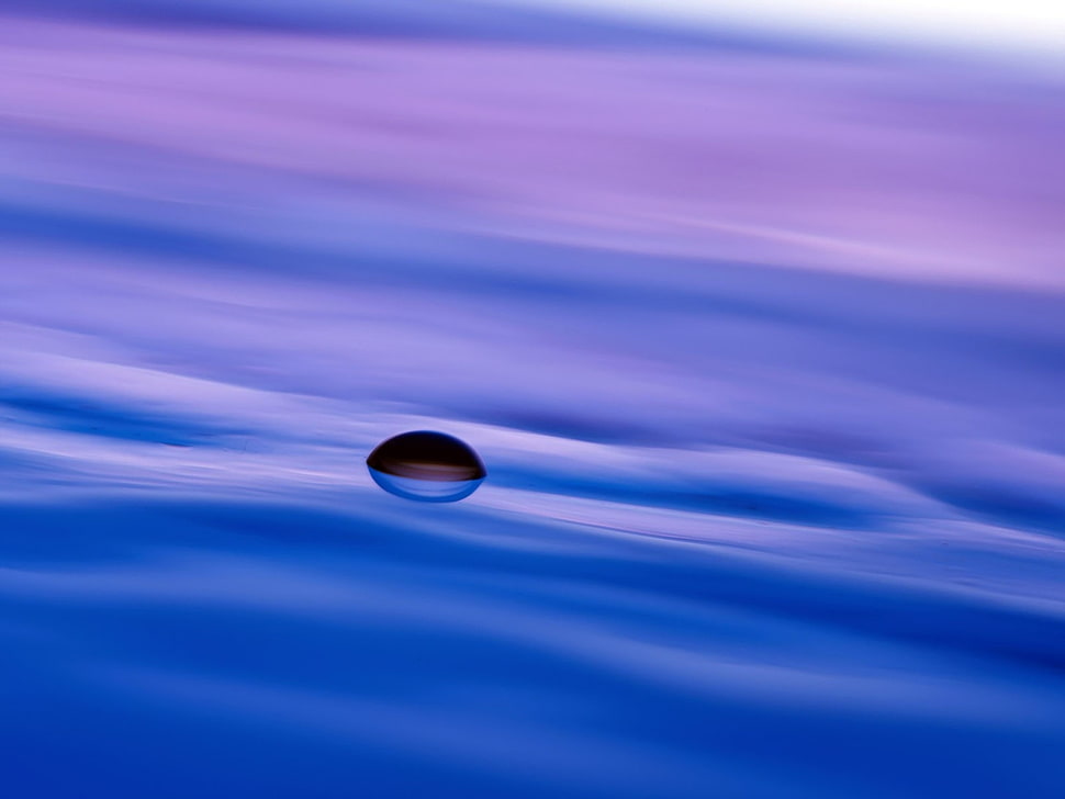 blue water illustration HD wallpaper