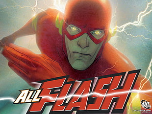 All Flash illustration, Flash, superhero HD wallpaper