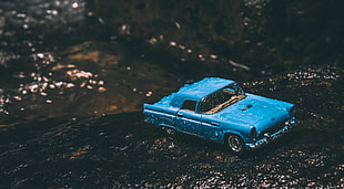 blue die-cast car, Car, Model, Toy