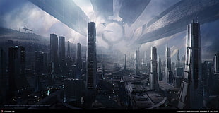 black and gray train case, Mass Effect, video games, Citadel HD wallpaper