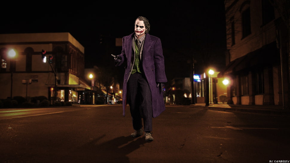 Joker poster, The Dark Knight, Joker, Batman, Heath Ledger HD wallpaper