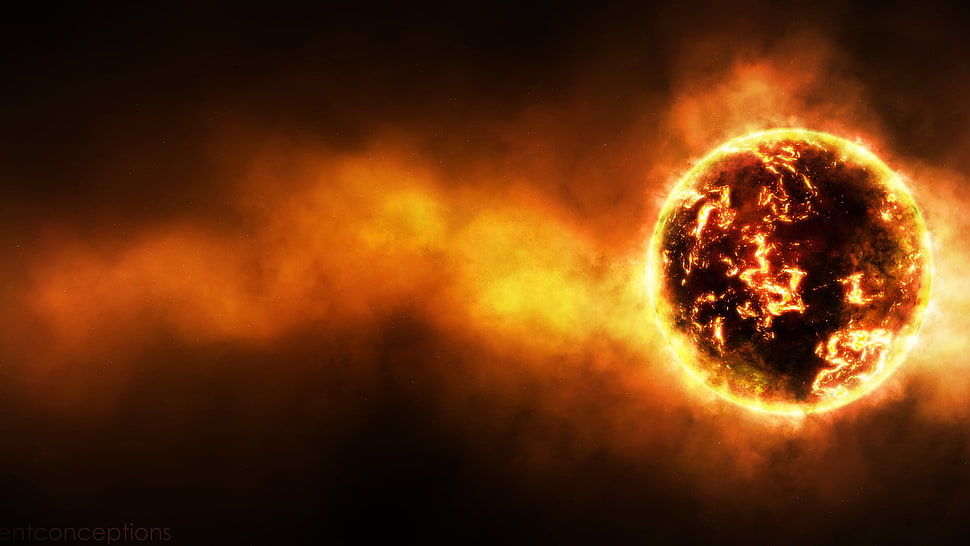 sun digital wallpaper, space HD wallpaper