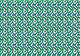 green and white ornament