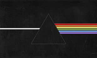 black and red wooden table, Pink Floyd, triangle, prism, The Dark Side of the Moon HD wallpaper