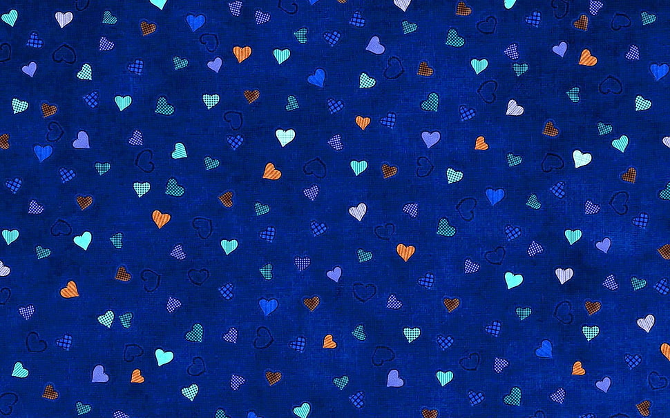 blue and white polka dot textile, digital art, pattern, blue background, minimalism HD wallpaper