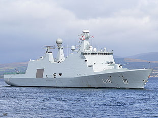 white metal battleship, navy, HDMS Absalon (L16), Danish, frigates HD wallpaper
