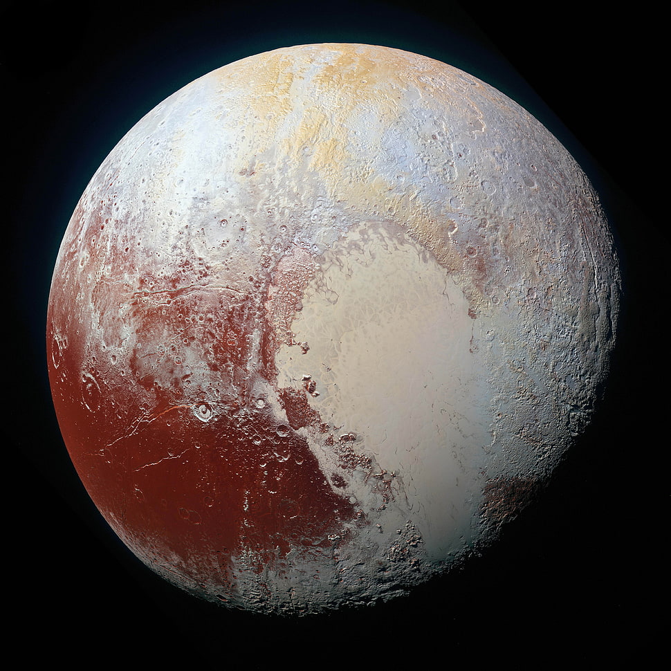 planet moon, Pluto HD wallpaper
